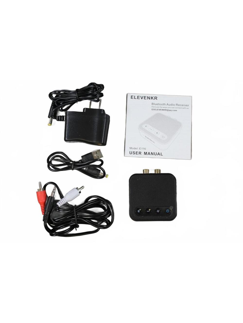 ELEVENKR E116 Bluetooth 5.0 Audio Receiver RCA AUX Adapter